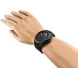 Tommy Hilfiger Decker Black Dial Black Rubber Strap Watch for Men - 1791352