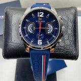 Buy Shop Tommy Hilfiger Decker Blue Dial Blue Rubber Strap Watch for Men - 1791476 USA Online