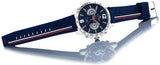 Buy Shop Tommy Hilfiger Decker Blue Dial Blue Rubber Strap Watch for Men - 1791476 USA Online