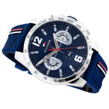 Buy Shop Tommy Hilfiger Decker Blue Dial Blue Rubber Strap Watch for Men - 1791476 USA Online