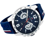 Buy Shop Tommy Hilfiger Decker Blue Dial Blue Rubber Strap Watch for Men - 1791476 USA Online