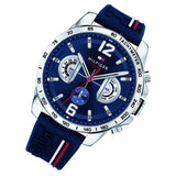 Buy Shop Tommy Hilfiger Decker Blue Dial Blue Rubber Strap Watch for Men - 1791476 USA Online