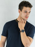 Buy Shop Tommy Hilfiger Decker Blue Dial Brown Leather Strap Watch for Men - 1791561 USA Online