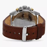 Buy Shop Tommy Hilfiger Decker Blue Dial Brown Leather Strap Watch for Men - 1791561 USA Online