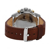 Buy Shop Tommy Hilfiger Decker Blue Dial Brown Leather Strap Watch for Men - 1791561 USA Online