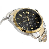 Buy Shop Tommy Hilfiger Decker Chronograph Black Dial Two Tone Steel Strap Watch for Men - 1791559 USA Online