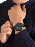 Buy Shop Tommy Hilfiger Decker Chronograph Blue Dial Blue Steel Strap Watch for Men - 1791560 USA Online