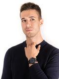 Buy Shop Tommy Hilfiger Decker Chronograph Blue Dial Blue Steel Strap Watch for Men - 1791560 USA Online