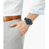 Buy Shop Tommy Hilfiger Decker Chronograph Blue Dial Blue Steel Strap Watch for Men - 1791560 USA Online