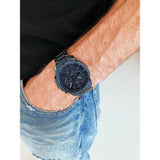Buy Shop Tommy Hilfiger Decker Chronograph Blue Dial Blue Steel Strap Watch for Men - 1791560 USA Online