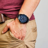 Buy Shop Tommy Hilfiger Decker Chronograph Blue Dial Blue Steel Strap Watch for Men - 1791560 USA Online