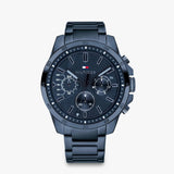 Buy Shop Tommy Hilfiger Decker Chronograph Blue Dial Blue Steel Strap Watch for Men - 1791560 USA Online