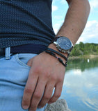 Buy Shop Tommy Hilfiger Decker Grey Dial Brown Leather Strap Watch for Men - 1791562 USA Online