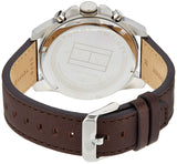 Buy Shop Tommy Hilfiger Decker Grey Dial Brown Leather Strap Watch for Men - 1791562 USA Online