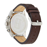 Buy Shop Tommy Hilfiger Decker Grey Dial Brown Leather Strap Watch for Men - 1791562 USA Online