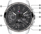 Buy Shop Tommy Hilfiger Decker Grey Dial Brown Leather Strap Watch for Men - 1791562 USA Online
