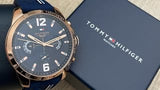 Buy Shop Tommy Hilfiger Decker Multifunction Blue Dial Blue Rubber Strap Watch for Men - 1791474 USA Online