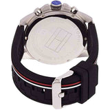 Buy Shop Tommy Hilfiger Decker Quartz Black Dial Black Rubber Strap Watch for Men - 1791473 USA Online