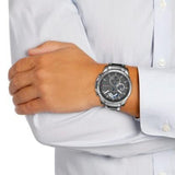 Buy Shop Tommy Hilfiger Decker Quartz Black Dial Black Steel Strap Watch for Men - 1791347 USA Online