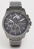 Buy Shop Tommy Hilfiger Decker Quartz Black Dial Black Steel Strap Watch for Men - 1791347 USA Online