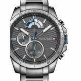 Buy Shop Tommy Hilfiger Decker Quartz Black Dial Black Steel Strap Watch for Men - 1791347 USA Online