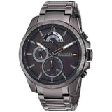 Buy Shop Tommy Hilfiger Decker Quartz Black Dial Black Steel Strap Watch for Men - 1791347 USA Online