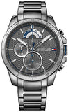 Buy Shop Tommy Hilfiger Decker Quartz Black Dial Black Steel Strap Watch for Men - 1791347 USA Online