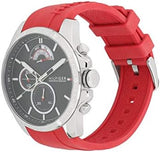 Buy Shop Tommy Hilfiger Decker Quartz Black Dial Red Rubber Strap Watch for Men - 1791351 USA Online
