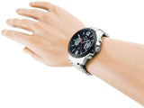 Buy Shop Tommy Hilfiger Decker Quartz Black Dial Silver Steel Strap Watch for Men - 1791472 USA Online