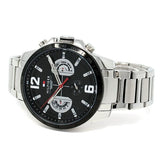 Buy Shop Tommy Hilfiger Decker Quartz Black Dial Silver Steel Strap Watch for Men - 1791472 USA Online