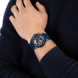 Buy Shop Tommy Hilfiger Decker Quartz Blue Dial Blue Rubber Strap Watch for Men - 1791350 USA Online