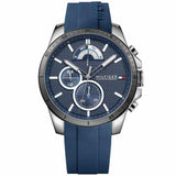 Buy Shop Tommy Hilfiger Decker Quartz Blue Dial Blue Rubber Strap Watch for Men - 1791350 USA Online