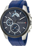 Buy Shop Tommy Hilfiger Decker Quartz Blue Dial Blue Rubber Strap Watch for Men - 1791350 USA Online