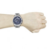 Buy Shop Tommy Hilfiger Decker Quartz Blue Dial Silver Steel Strap Watch for Men - 1791348 USA Online