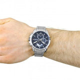 Buy Shop Tommy Hilfiger Decker Quartz Blue Dial Silver Steel Strap Watch for Men - 1791348 USA Online