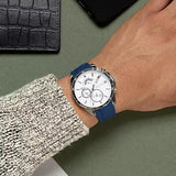 Buy Shop Tommy Hilfiger Decker Quartz White Dial Blue Rubber Strap Watch for Men - 1791349 USA Online