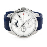 Buy Shop Tommy Hilfiger Decker Quartz White Dial Blue Rubber Strap Watch for Men - 1791349 USA Online