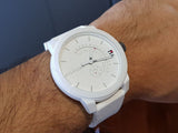 Buy Shop Tommy Hilfiger Denim Analog White Dial White Rubber Strap Watch for Men - 1791481 USA Online