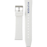 Buy Shop Tommy Hilfiger Denim Analog White Dial White Rubber Strap Watch for Men - 1791481 USA Online