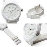 Buy Shop Tommy Hilfiger Denim Analog White Dial White Rubber Strap Watch for Men - 1791481 USA Online
