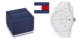 Buy Shop Tommy Hilfiger Denim Analog White Dial White Rubber Strap Watch for Men - 1791481 USA Online