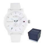 Buy Shop Tommy Hilfiger Denim Analog White Dial White Rubber Strap Watch for Men - 1791481 USA Online