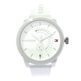Buy Shop Tommy Hilfiger Denim Analog White Dial White Rubber Strap Watch for Men - 1791481 USA Online