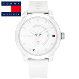 Buy Shop Tommy Hilfiger Denim Analog White Dial White Rubber Strap Watch for Men - 1791481 USA Online