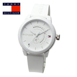Buy Shop Tommy Hilfiger Denim Analog White Dial White Rubber Strap Watch for Men - 1791481 USA Online