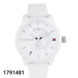 Buy Shop Tommy Hilfiger Denim Analog White Dial White Rubber Strap Watch for Men - 1791481 USA Online