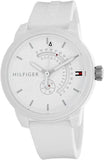 Buy Shop Tommy Hilfiger Denim Analog White Dial White Rubber Strap Watch for Men - 1791481 USA Online