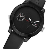 Buy Shop Tommy Hilfiger Denim Black Dial Black Rubber Strap Watch for Men - 1791326 USA Online
