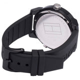 Buy Shop Tommy Hilfiger Denim Black Dial Black Rubber Strap Watch for Men - 1791555 USA Online