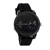 Buy Shop Tommy Hilfiger Denim Black Dial Black Rubber Strap Watch for Men - 1791555 USA Online
